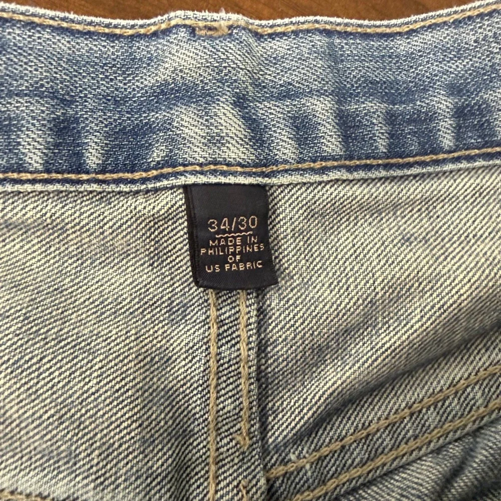 Banana Republic Classic Jeans Mens 34x30 (34x26) Light Wash Straight Leg Denim